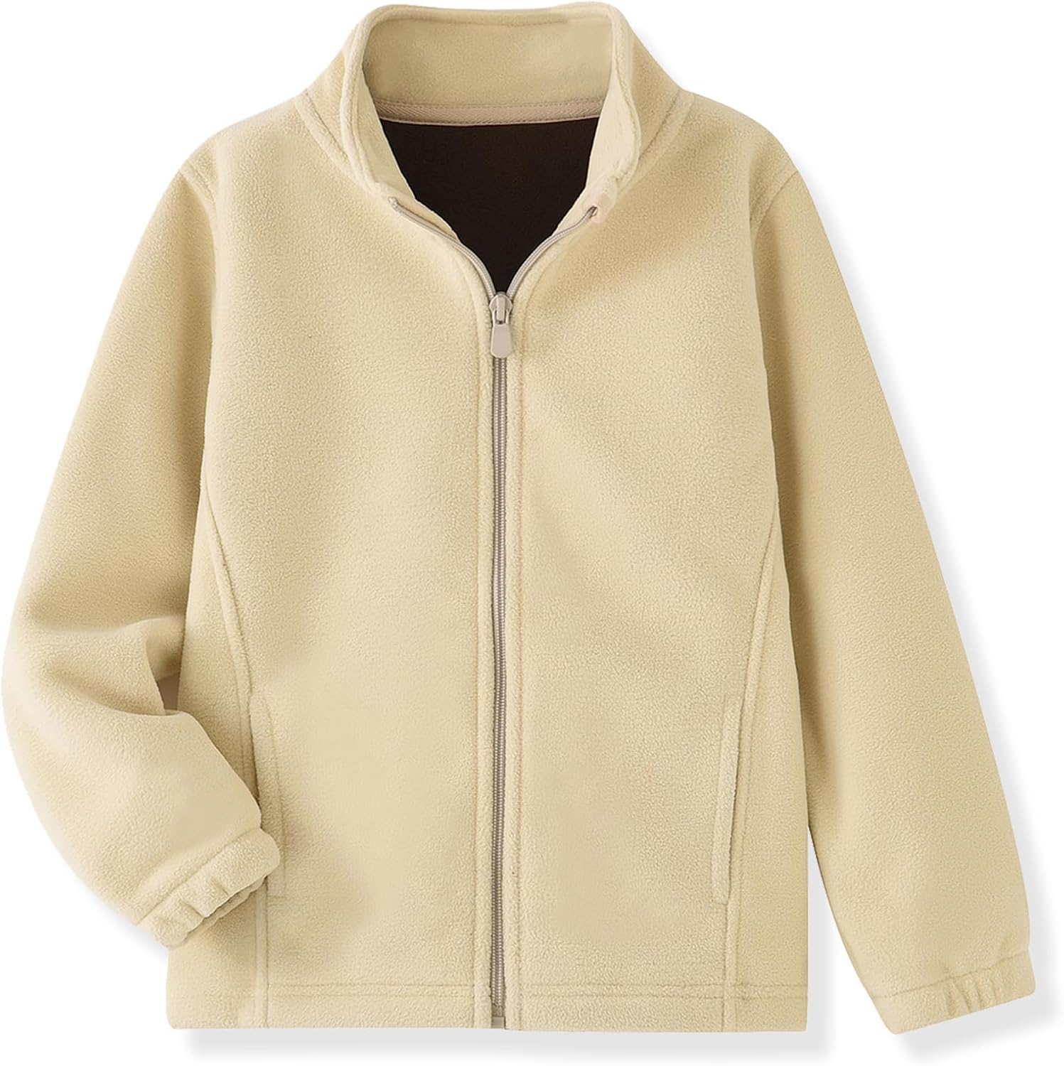 ACESTAR Girls Boys and Toddlers Polar Fleece Full-Zip Mock Jacket With Pockets for Children 4-14 Years