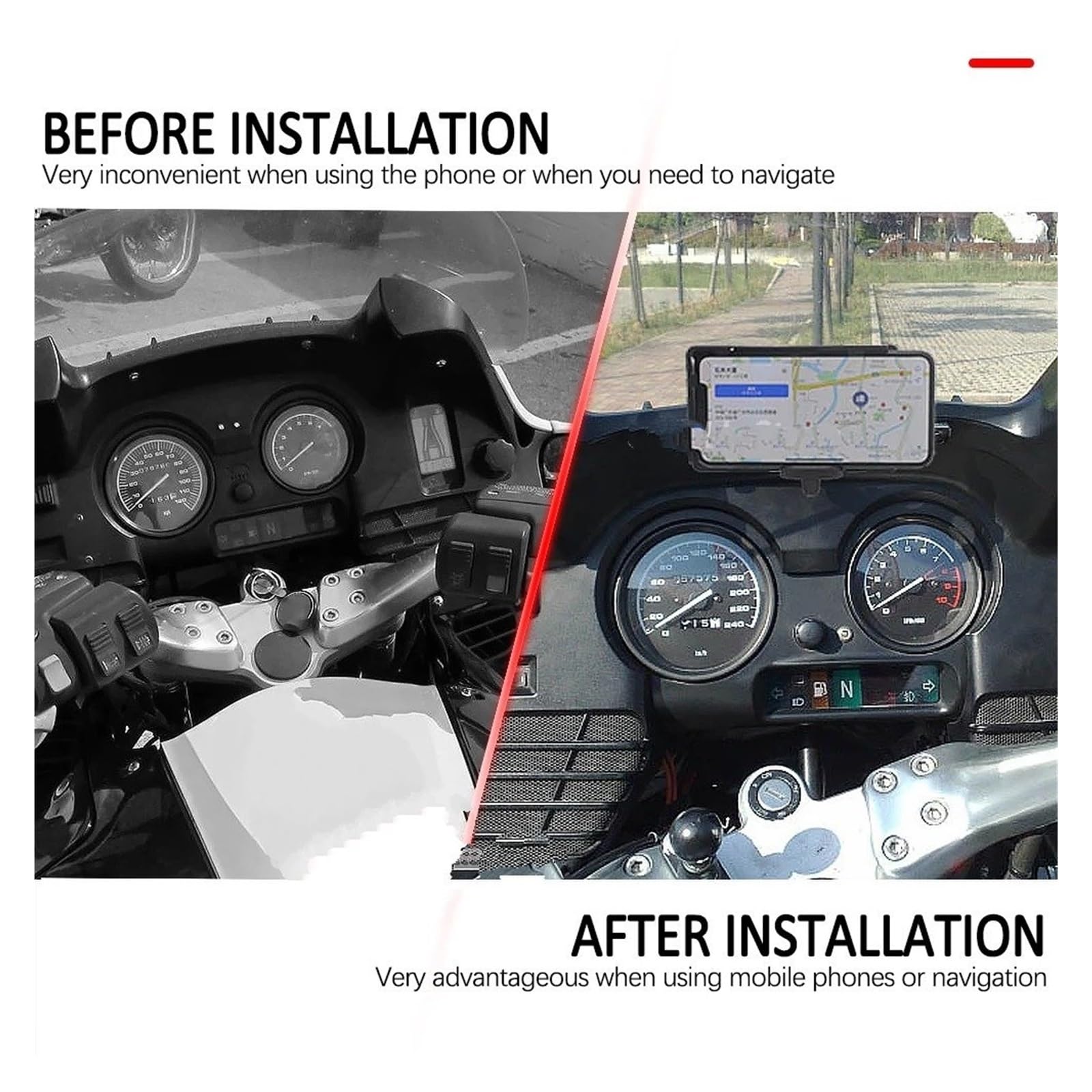 Support GPS Moto Support de téléphone Portable Moto pour BMW R850RT R1150RT, Support GPS USB pour R 850 RT 1150