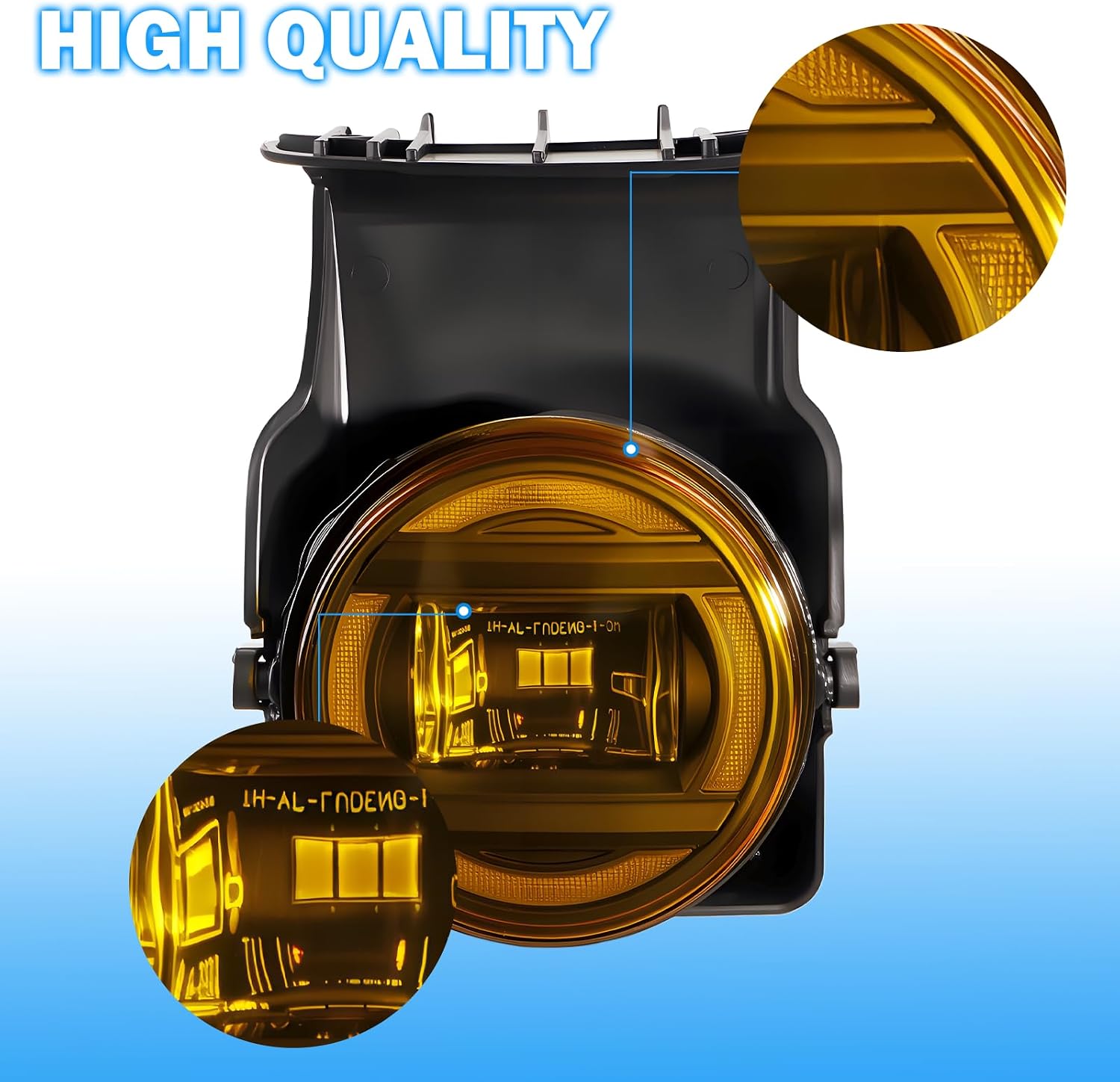 LED&DRL Fog Lights Compatible with 2003 2004 2005 2006 GMC Sierra 1500 2500 3500 1 Pair Front Driving Fog Lamps With Daytime Running Lights and Turn Signal Lights- Yellow Trim