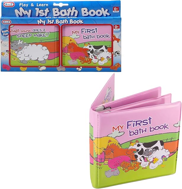Baby Bath Book, Non Toxic, Soft Baby Books, Early Educational Toys, Waterproof Learning for Toddlers, Infants and Babies, Perfect Visual Learning Tool
