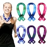 Xuhal 6 Pieces Cooling Neck Wraps Cooling Bandana Neck Cooler Ice Cooler Scarf for Women Summer Outdoor Sport Activity