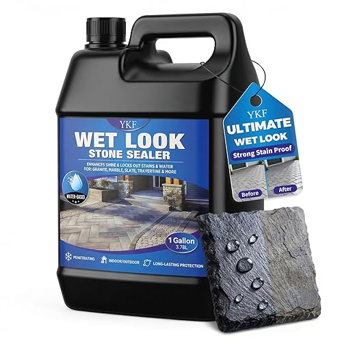Wet Look Stone Sealer - Long-Lasting Color Enhancement for Pavers,