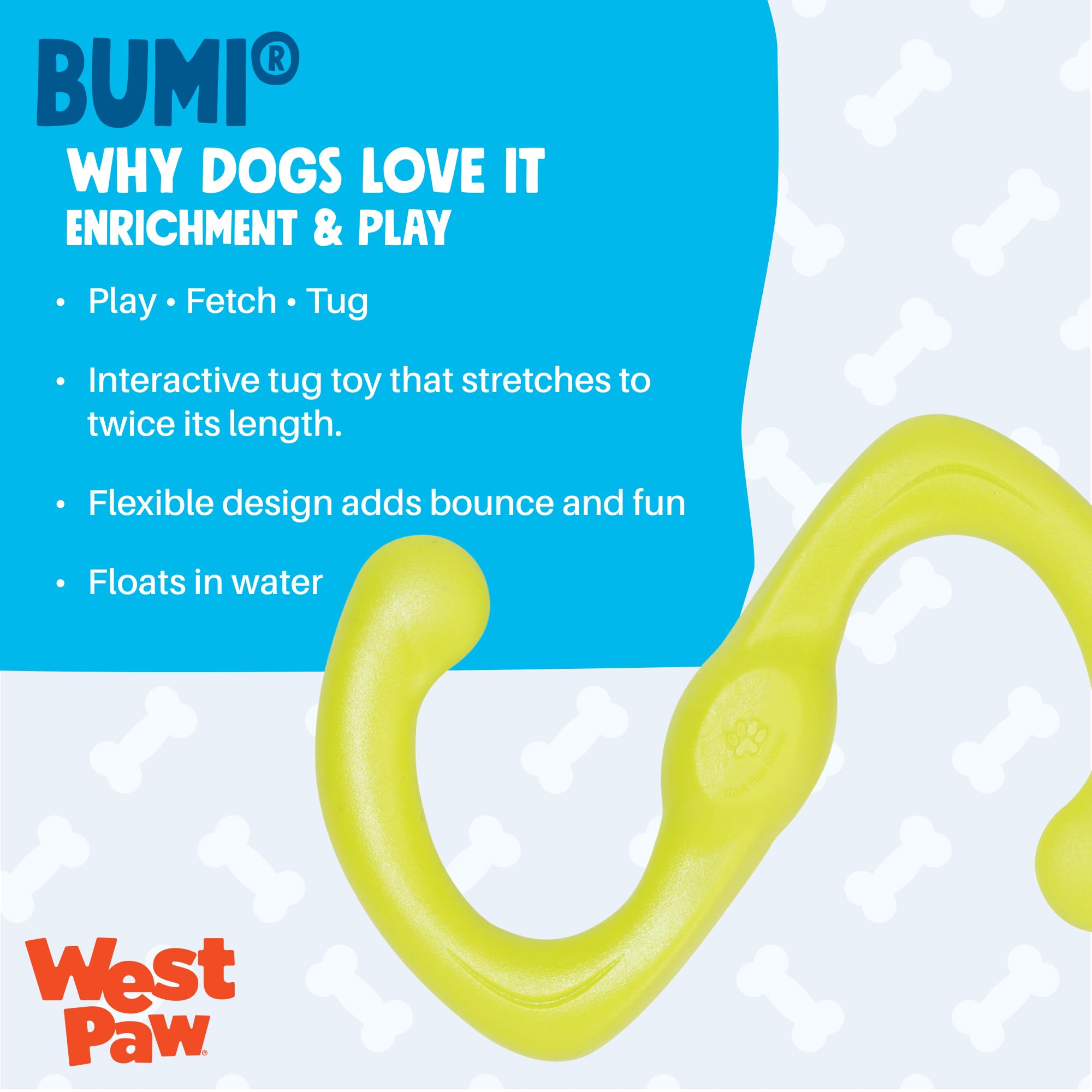 West Paw Bumi Large Aqua