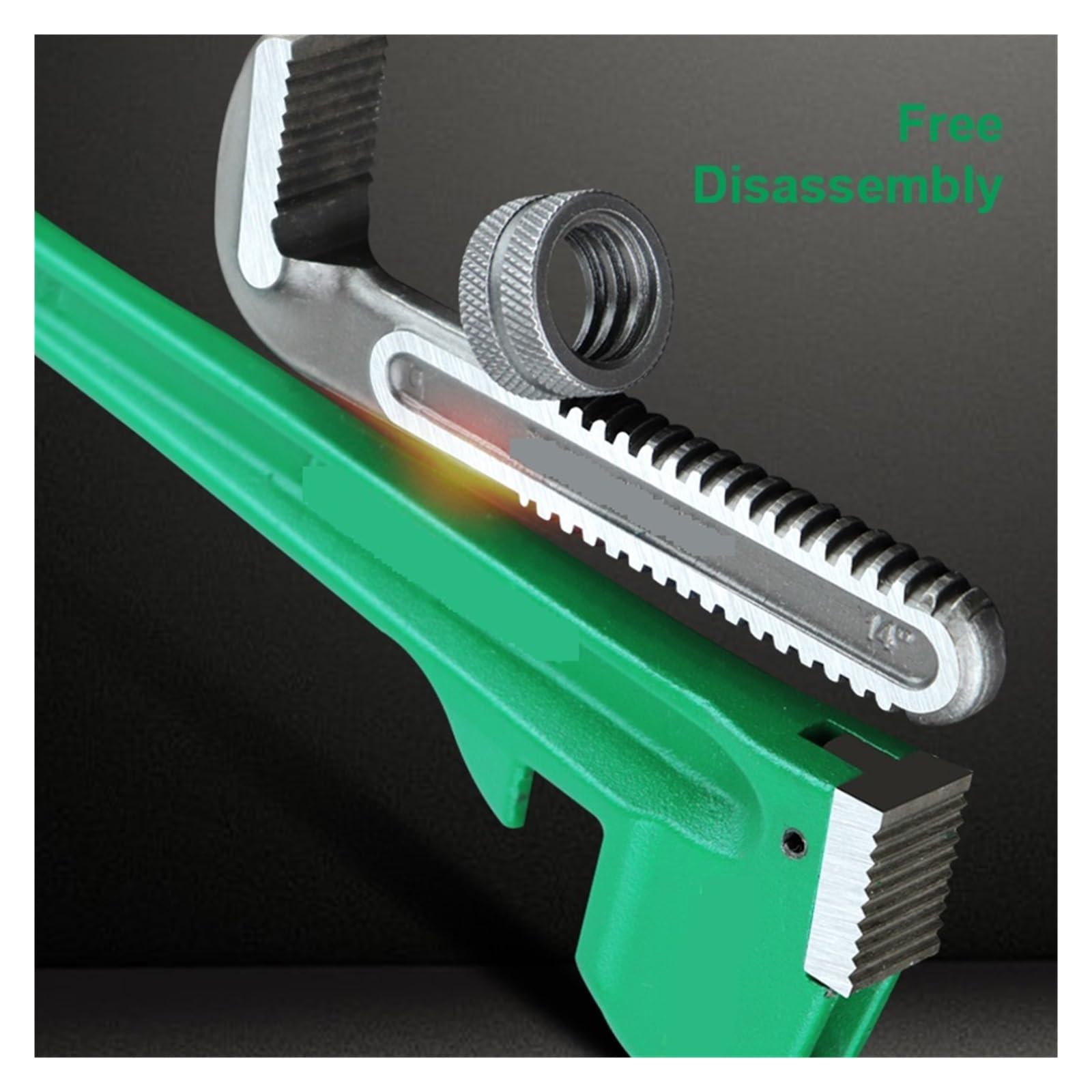 Klucz, mały klucz do rur, Klucz do rur Heavy Dutys 8 cali 10 14 hydrauliczny Stal chromowo-wanadowa, antykorozyjna, narzędzia ręczne(10inch)