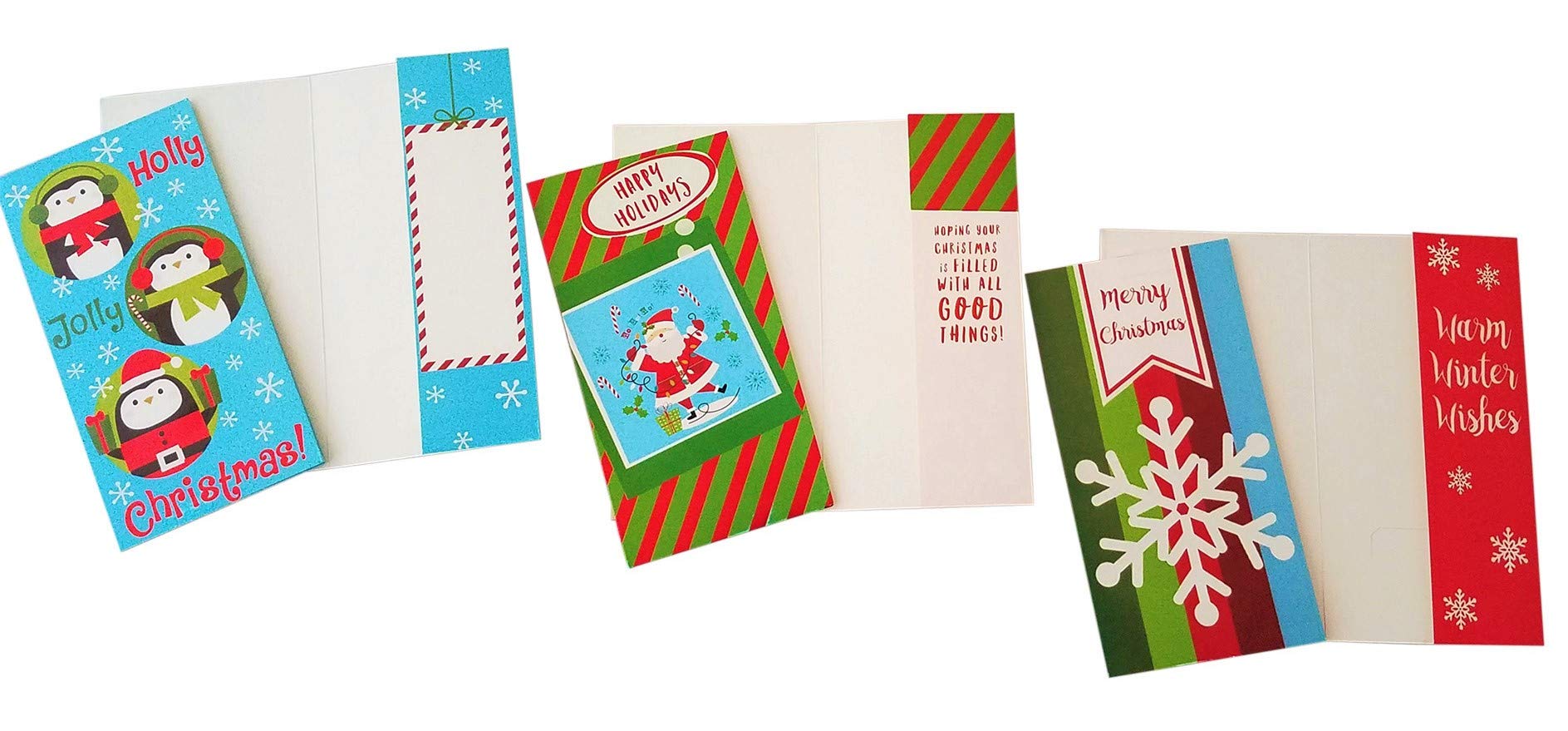 Verpackung Geld Weihnachten Designer Greetings Weihnachtskarten - 6 Stück Geldhalter Geschenkmotiv Weihnachtskarten Für Bargeld Und Gutscheine