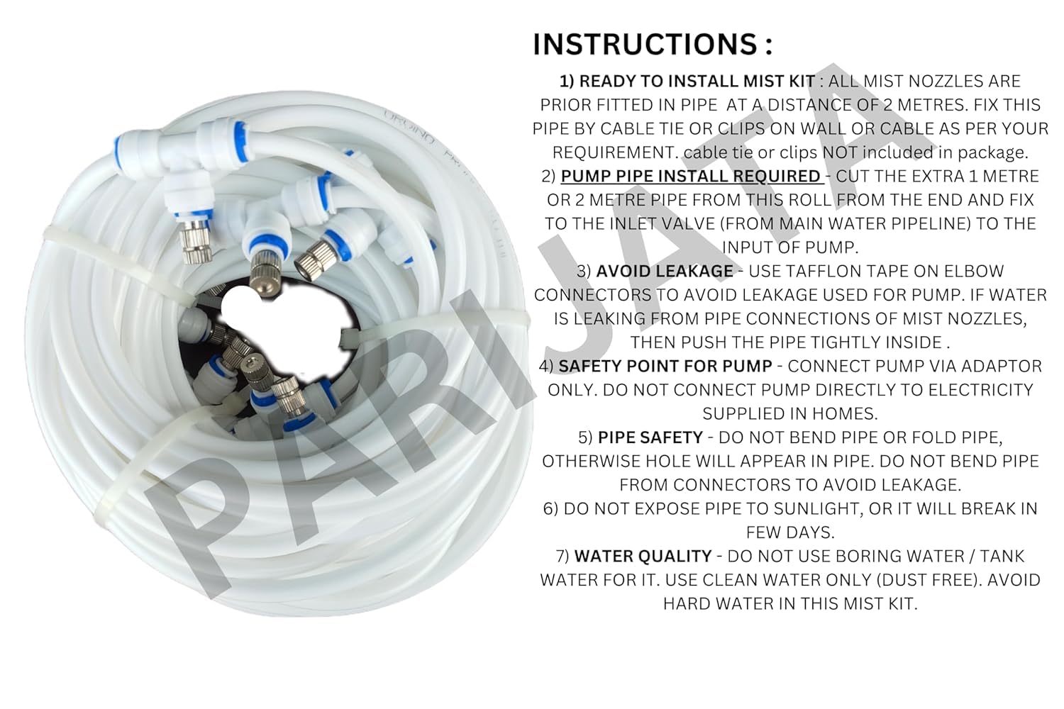 DIY Fogger Kit - Cool Your Home & Garden FREE SHIPPING -7