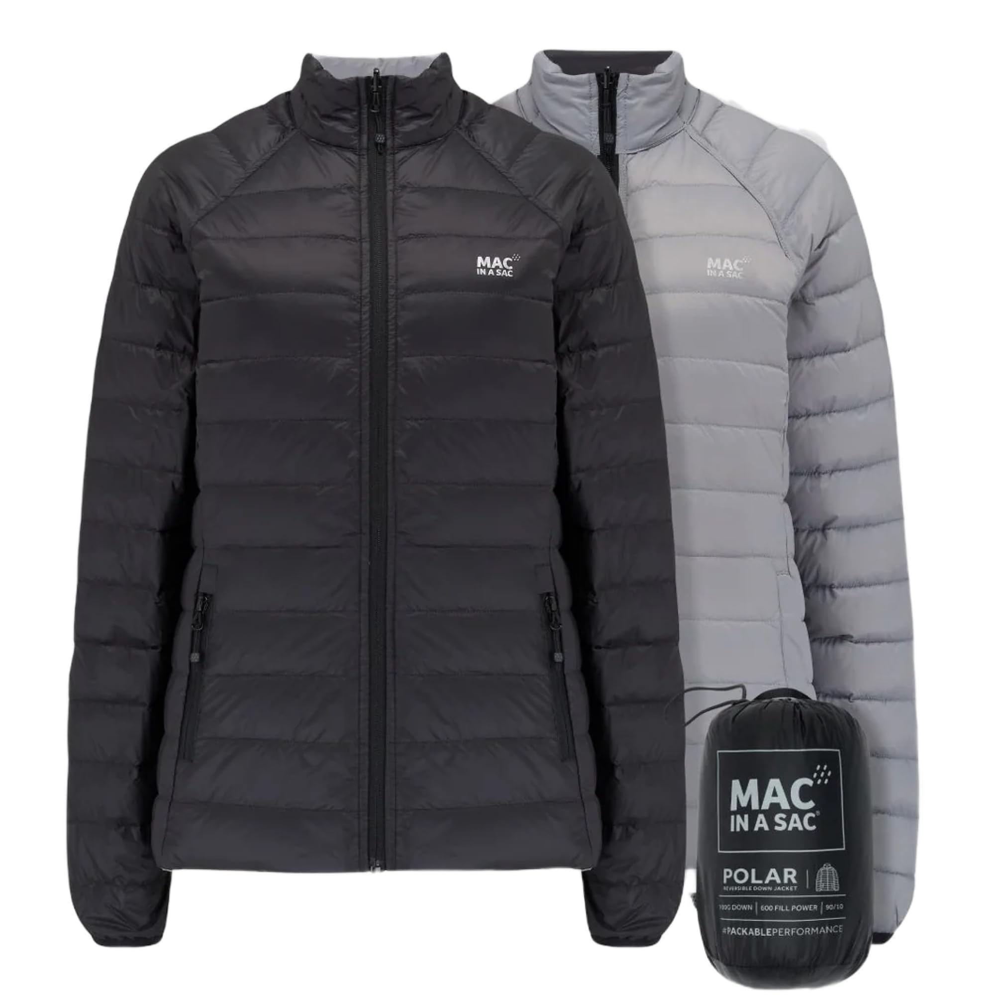 Mac in a Sac Mias-​pola-​aw19 Polar, Nero/​Grigio, L Donna