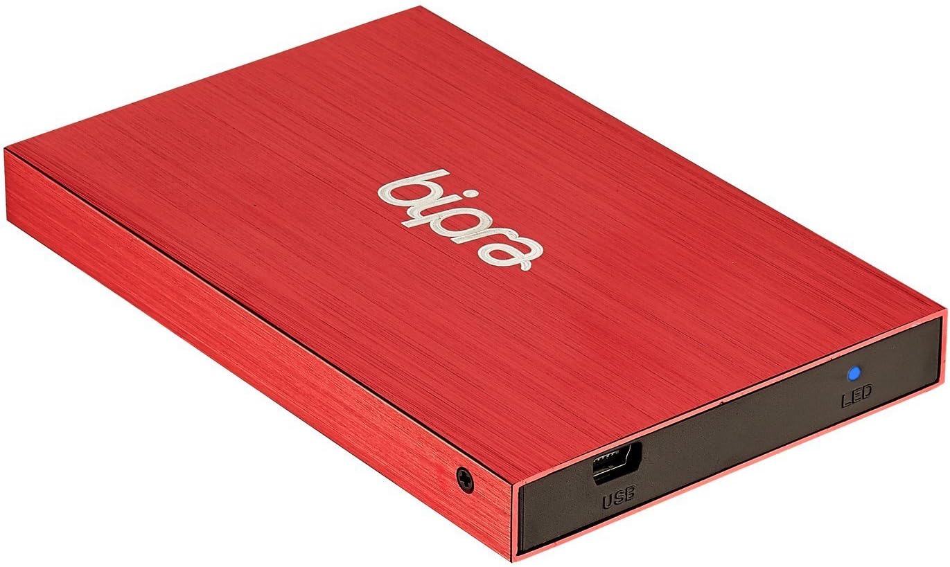 MasterStor 400GB Slim Portable Hard Drive USB 2.0 NTFS 2.5 inch Hard Drive For Leptop External Hard Disk Drive 1 Year Warranty Red