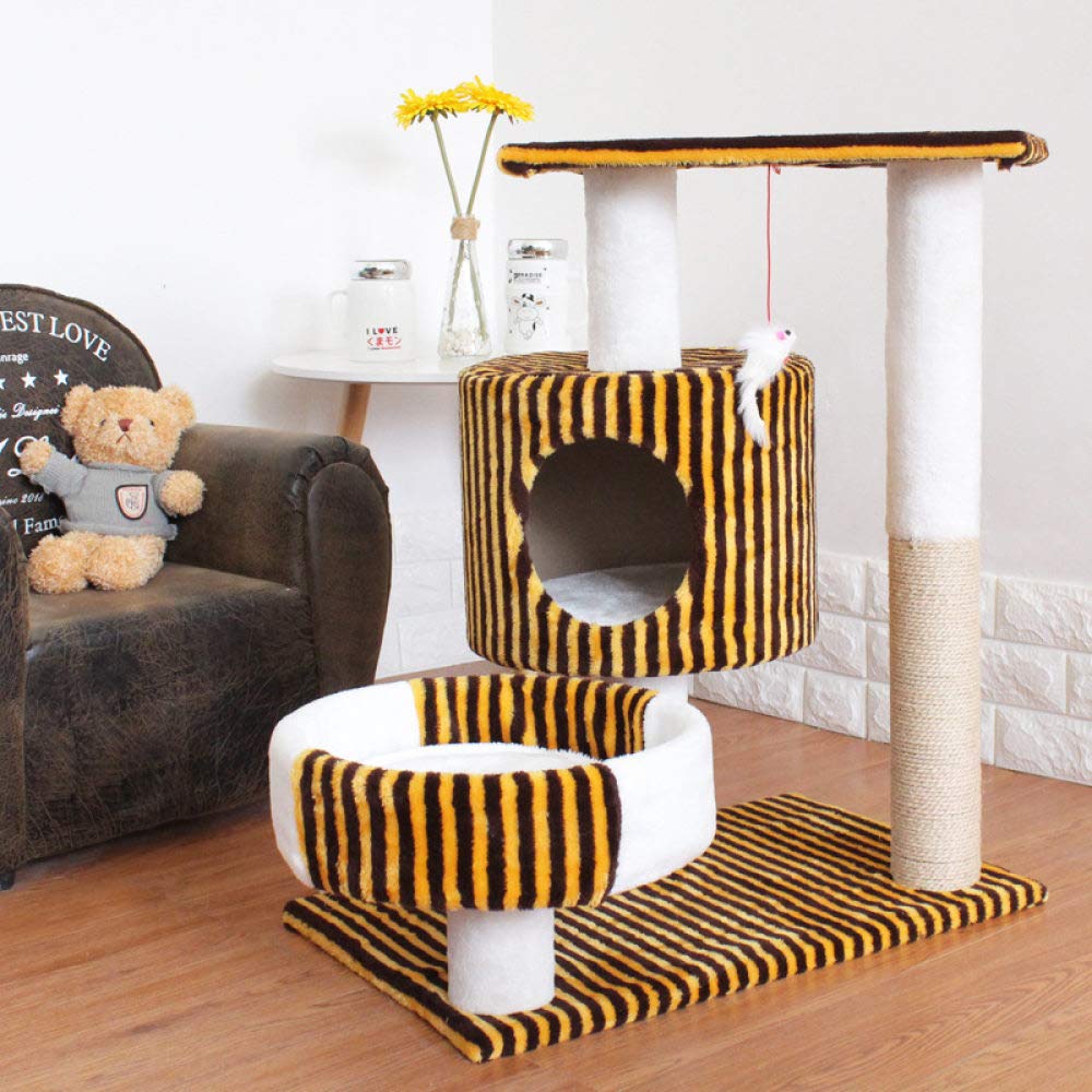 Lit pour chat pour rassurer votre animal anxieux avec cette cachette douce motif léopard