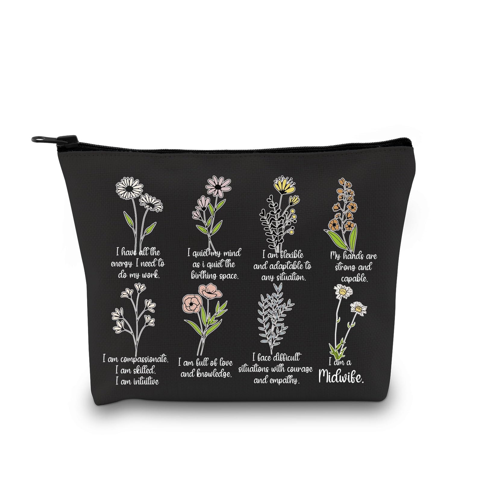 GJTIM Midwife Thank You Gift Doula Zipper Pouch Labor and Delivery Nurse Makeup Bag