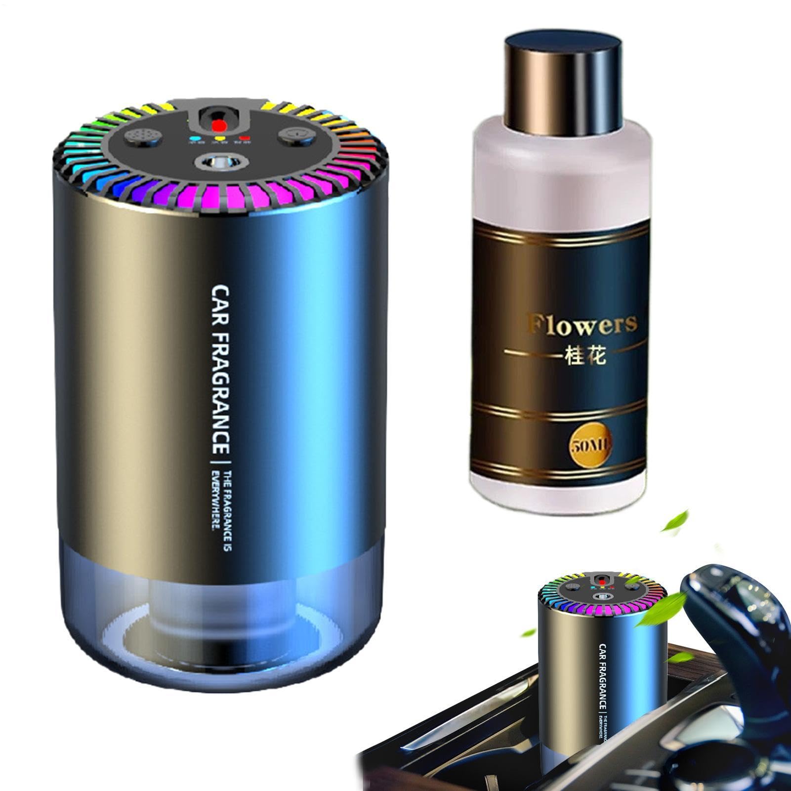 Diffuseur de parfum de voiture décoratif multifonctionnel intelligent