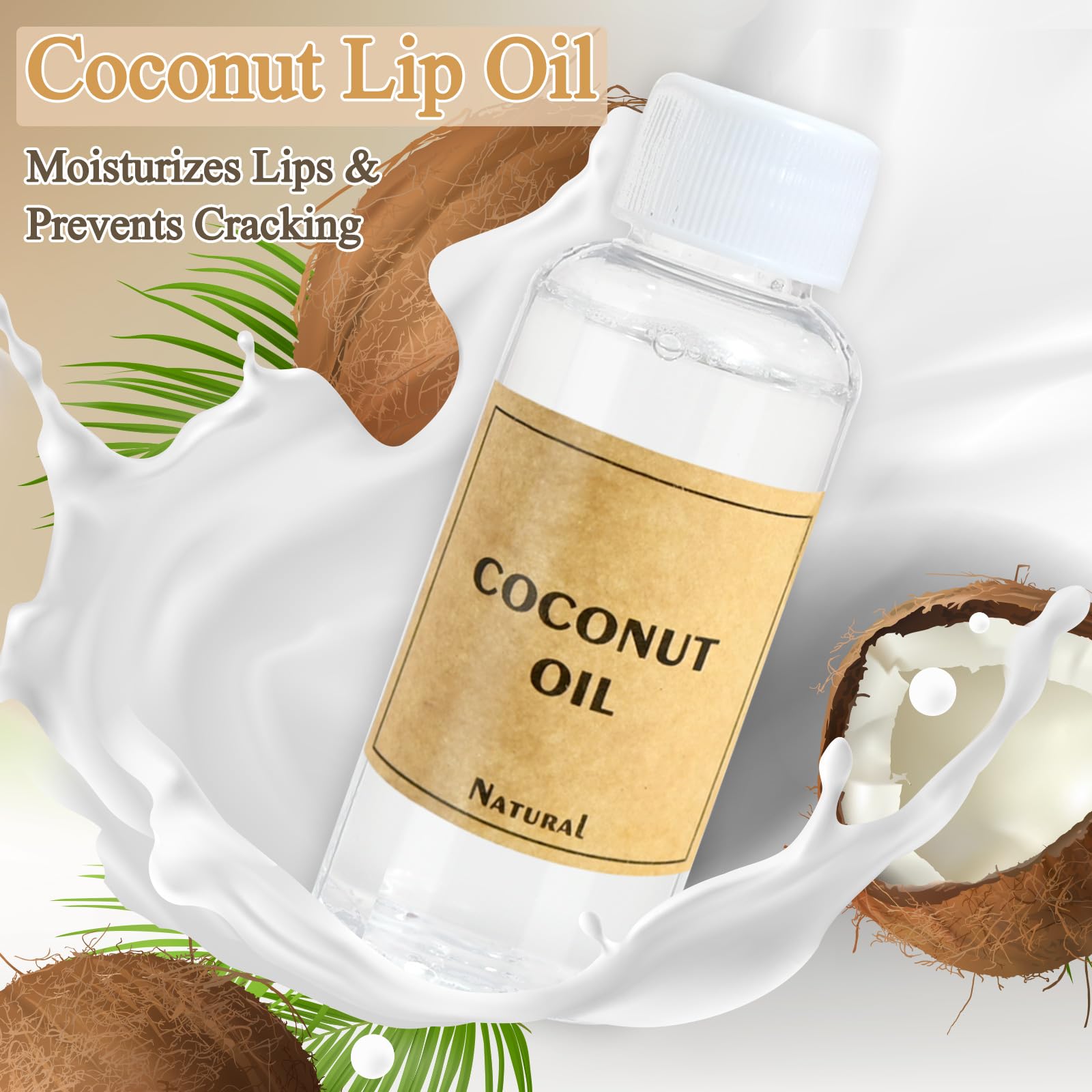 Brillo de labios para hacer tú mismo, aceite de coco JUYRLE bálsamo labial DIY set cosmético | Kit de maquillaje hidratante para niñas, cuidado de labios y pintalabios, regalo simple para adultos para mujeres y mujeres