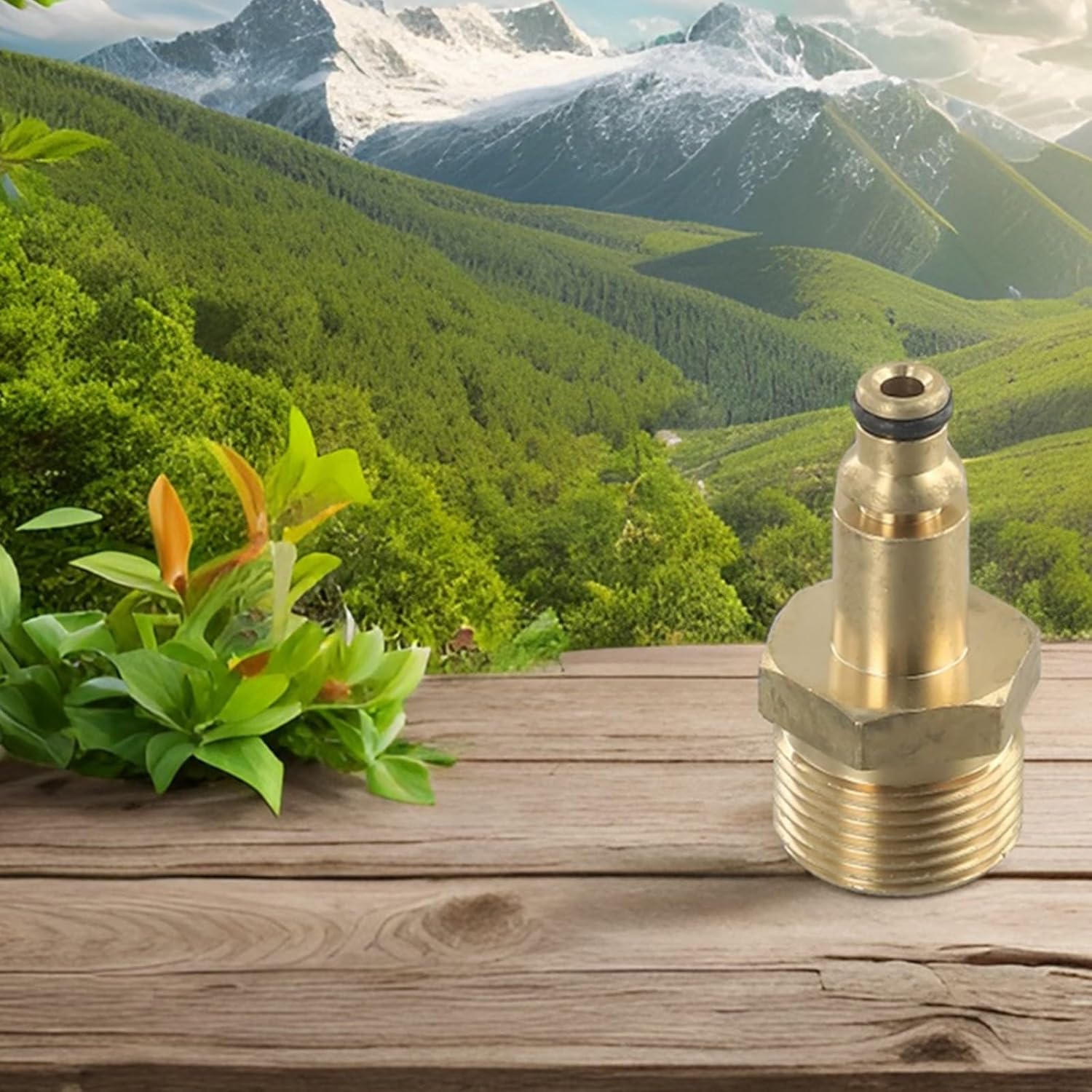 Gold M22 Adapter High Pressure Washer Hose Adapter Pressure Pipe Quick Connector Converter, Solid Brass Construction(For AR)
