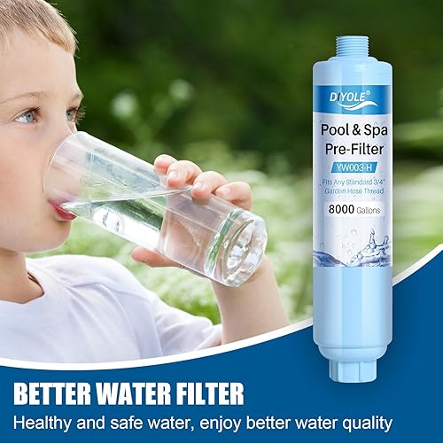 Miniatura 6 de Filtro de manguera de jardín para llenar piscina, filtro de manguera de jardín para llenar bañera de hidromasajespa, reduce considerablemente los