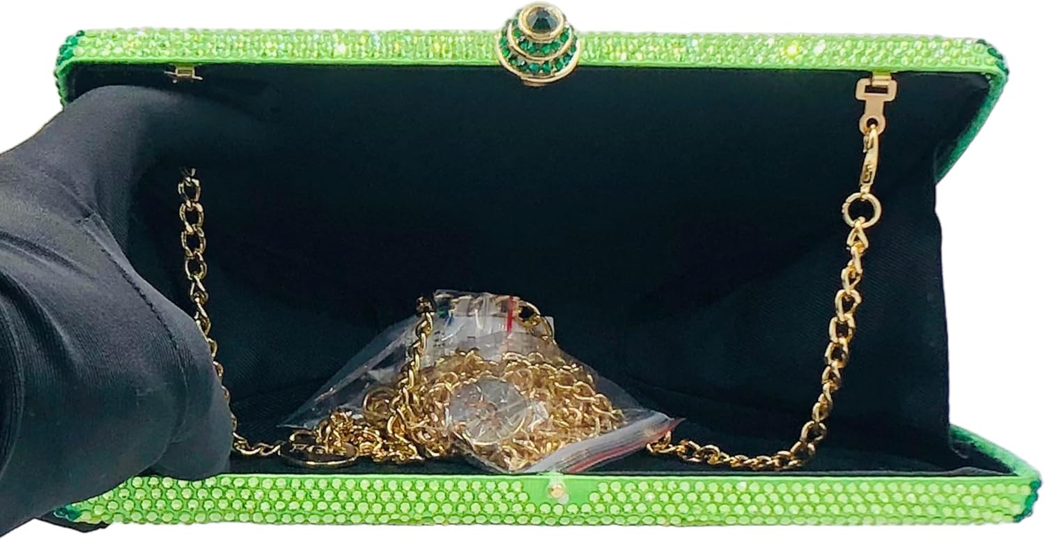 Boutique De FGG Mini Fruits Rhinestone Clutch Purses for Women Dressy,Sparkly Crystal Clutch Evening Bags,Wedding Handbags - Image 6