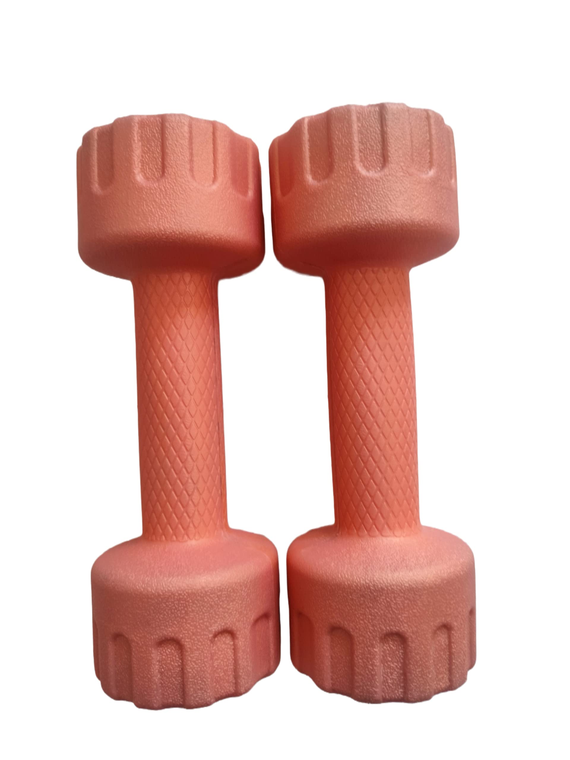 VENOM PVC (Round Shape) Fragrance Dumbbells (3 Kg. X 2 = 6 Kg) Pack of 2 for Home Gym Equipment |Gym Exercise|Home Workout | Fitness Kit|Dumbbells Weights for Whole Body Workout (Color : Peach)