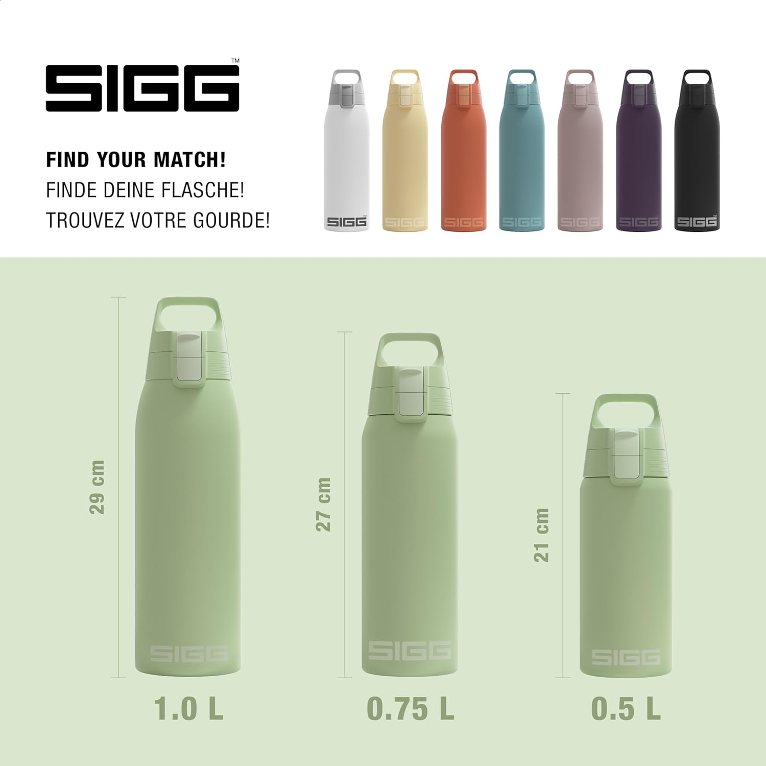 SIGG - Shield Therm- Stainless Steel Insulated Water Bottle - Carbonated Drinks, Leakproof, BPA Free, Recycled, 25, 34Oz - Image 5