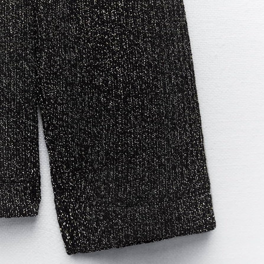 Amazon.co.jp: ZARA ザラ シャイニースレッドリブカーディガン