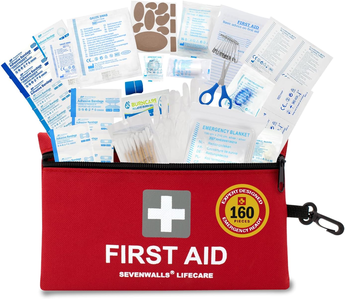First Aid Kit 160 PCS – All-in-One Emergency Medical Supplies for Home ...