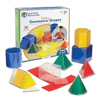 Learning Resources Forme Geometriche Pieghevoli Matematica Set Didattico 3D