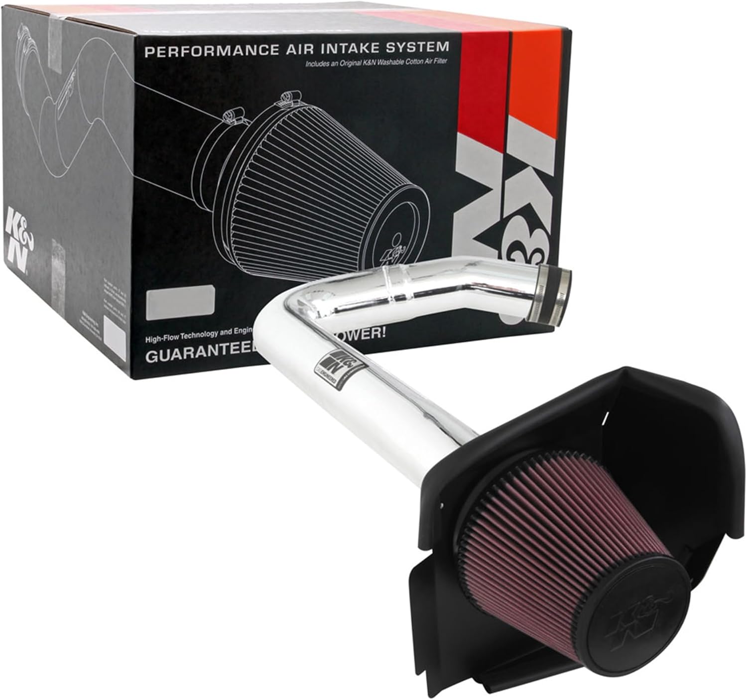 K&N Cold Air Intake System: High-Flow Air Filter, Increase Performance & Acceleration: Compatible with 2011-2023 Chrysler/Dodge: 300, Challenger, Charger, 69-2544TP