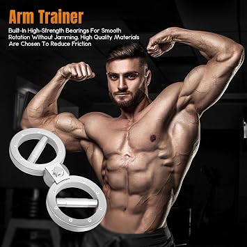 Burn Rotator Machine,12 Pounds Arm Workout Equipment,Forearm Strengthener with 360° Rotatable,Multifunctional Strength Training Equipment with Resistance Adjustable for Home and Gym Workouts