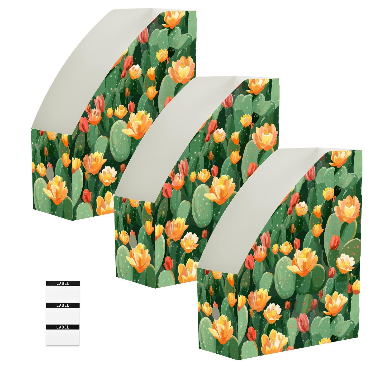 Classeur pliable pour magazines vert cactus pour sublimer la décoration de votre bureau à la maison