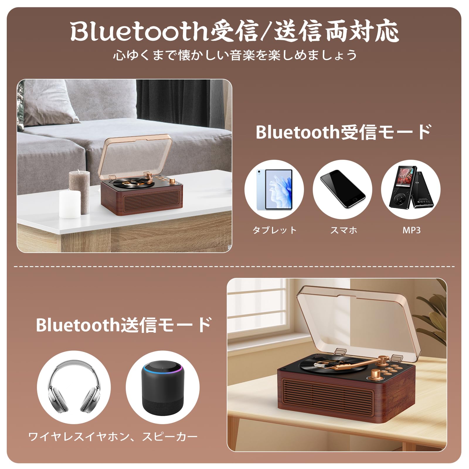 Amazon.co.jp: Kegaudio CDプレーヤー Bluetooth 受信/送信 cdラジカセ