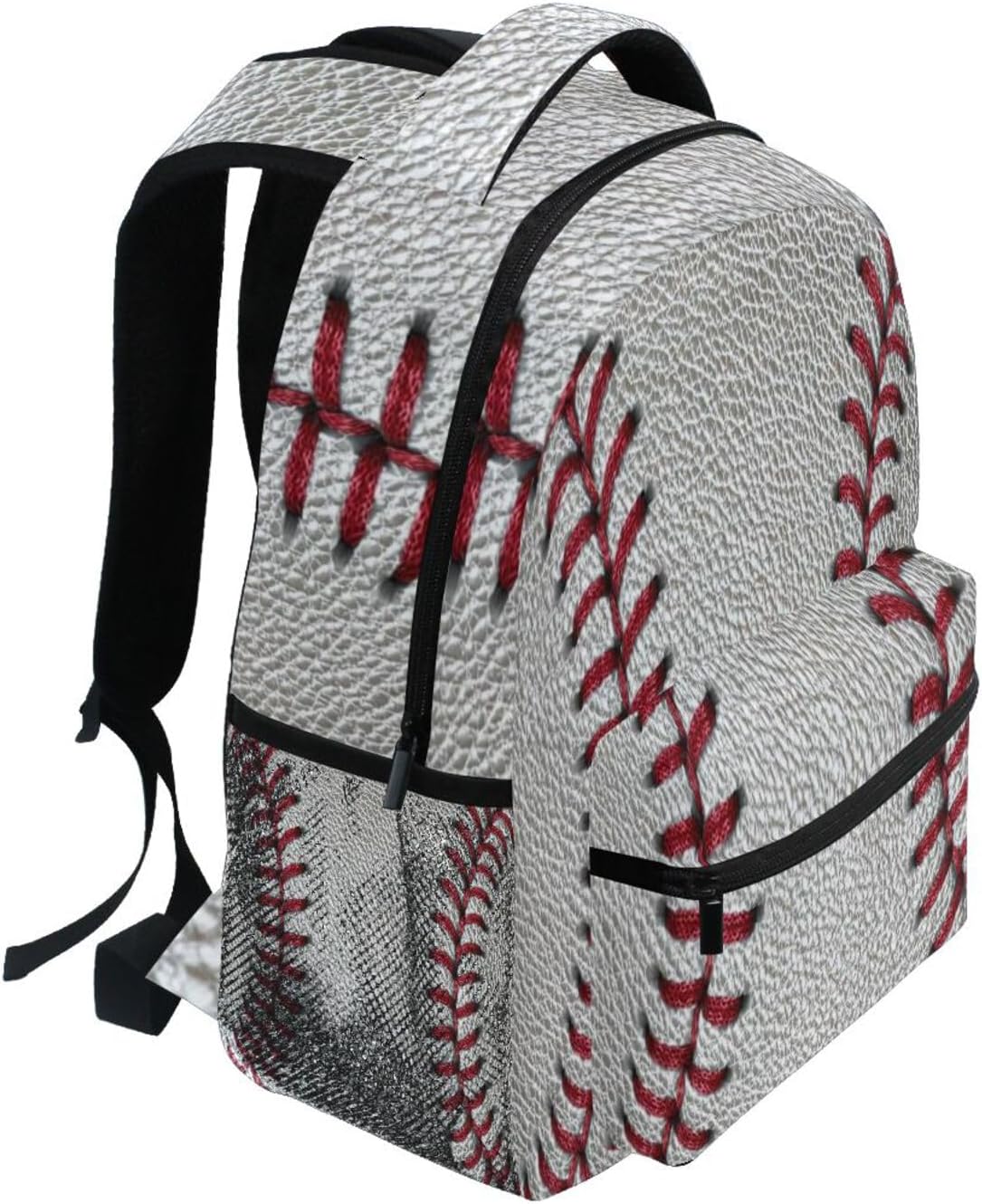 Kcldeci Toddler Backpack for School Baseball Ball Dirty Dark Baseball Red Stitching Boys Girls Kids School Bags Bookbag Elementary Children Bookbags Casual Travel Back Pack - Image 2