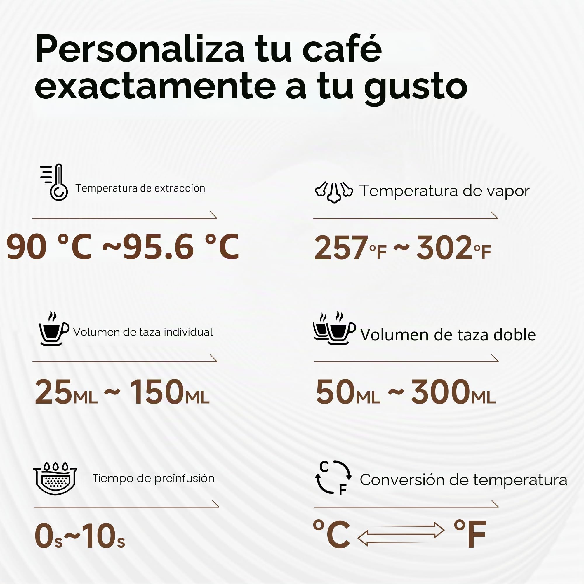 HIBREW H10A - Máquina espresso de 58 mm, cuerpo de acero inoxidable con espumador de leche, ajustes personalizables, pantalla inteligente + manómetro de 20 bares