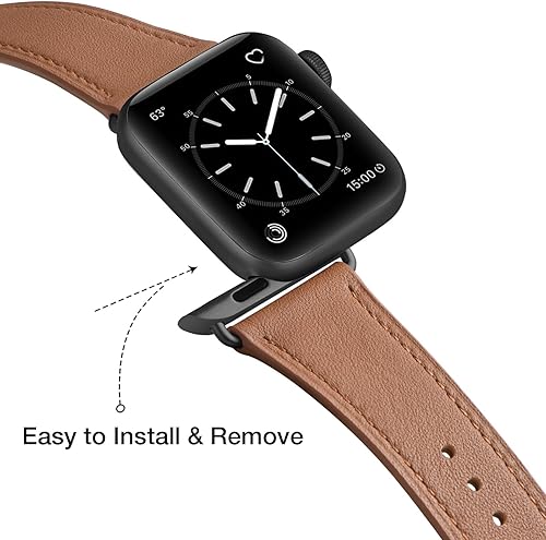Miniatura 9 de MNBVCXZ Compatible con Apple Watch Band de 1.496 pulgadas, 1.575 pulgadas, 1.614 pulgadas, 1.654 pulgadas, 1.732 pulgadas, 1.772 pulgadas, 1.772