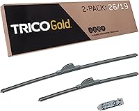 Vista 84 de TRICO Gold 19" + 19" Juego de 2 limpiaparabrisas de repuesto premium para automóvil, limpiaparabrisas de haz para todas las estaciones para lado