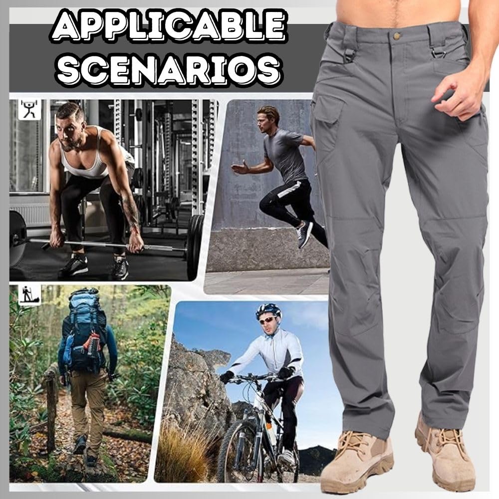 Pantalon de randonnée léger pour homme, pantalon de jogging, pantalon d'entraînement léger, pantalon de trekking d'été, extensible pour homme