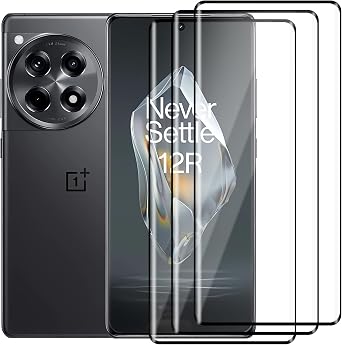 3 Pack for Oneplus 12R Screen Protector Tempered Glass