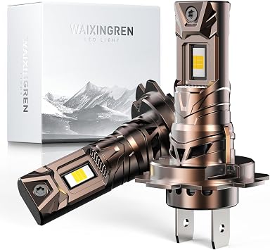 H7 Led Headlight Bulb 32000LM 6500K Brighter with Fan