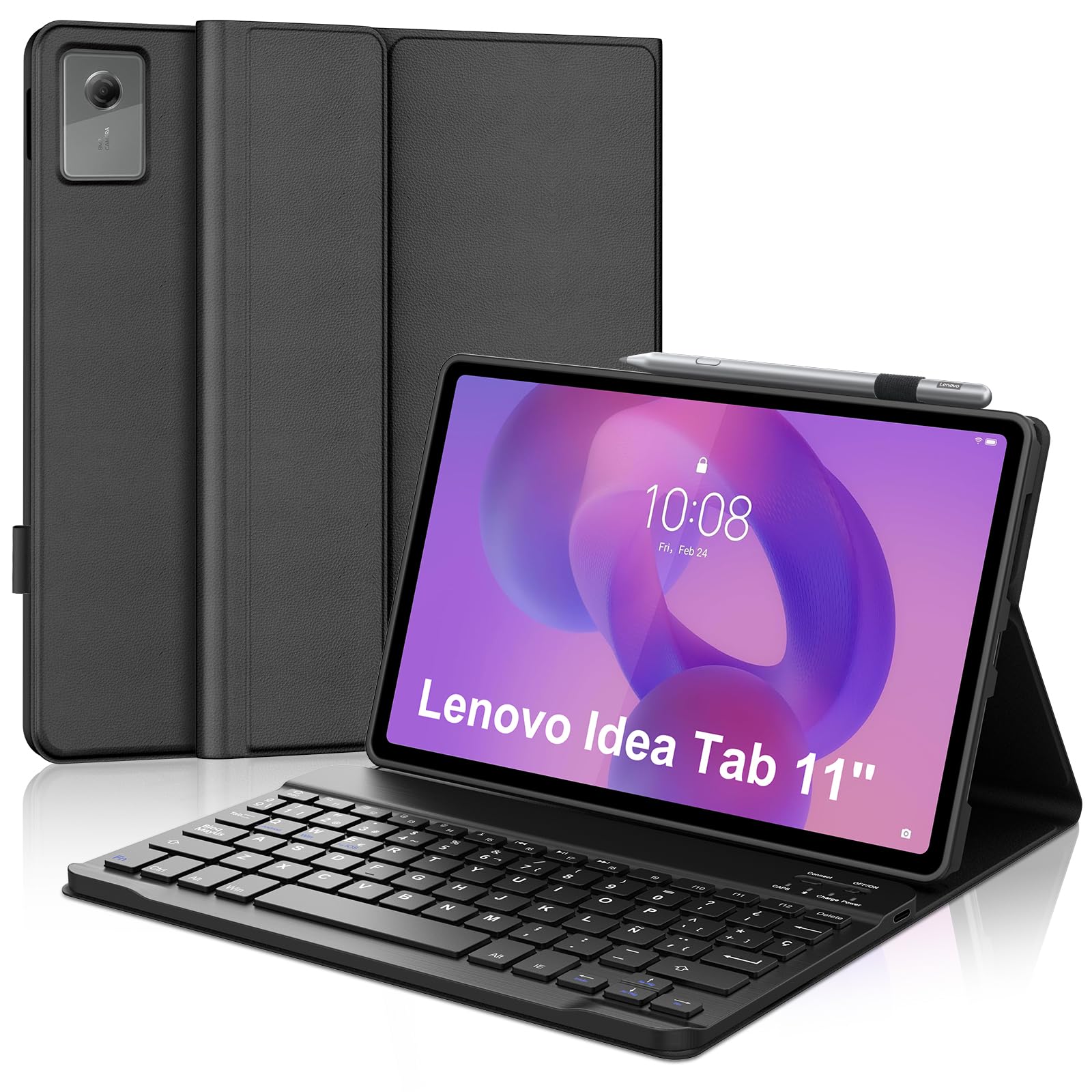 Funda teclado Lenovo Tab M11 para escribir sin cables con Bluetooth ñ 8