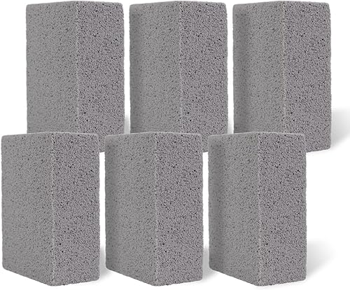 Miniatura 8 de Paquete de 6 herramientas limpias, eficaces y reutilizables, rascador de parrilla, ladrillos de limpieza, bloques grises, piedra pómez para eliminar