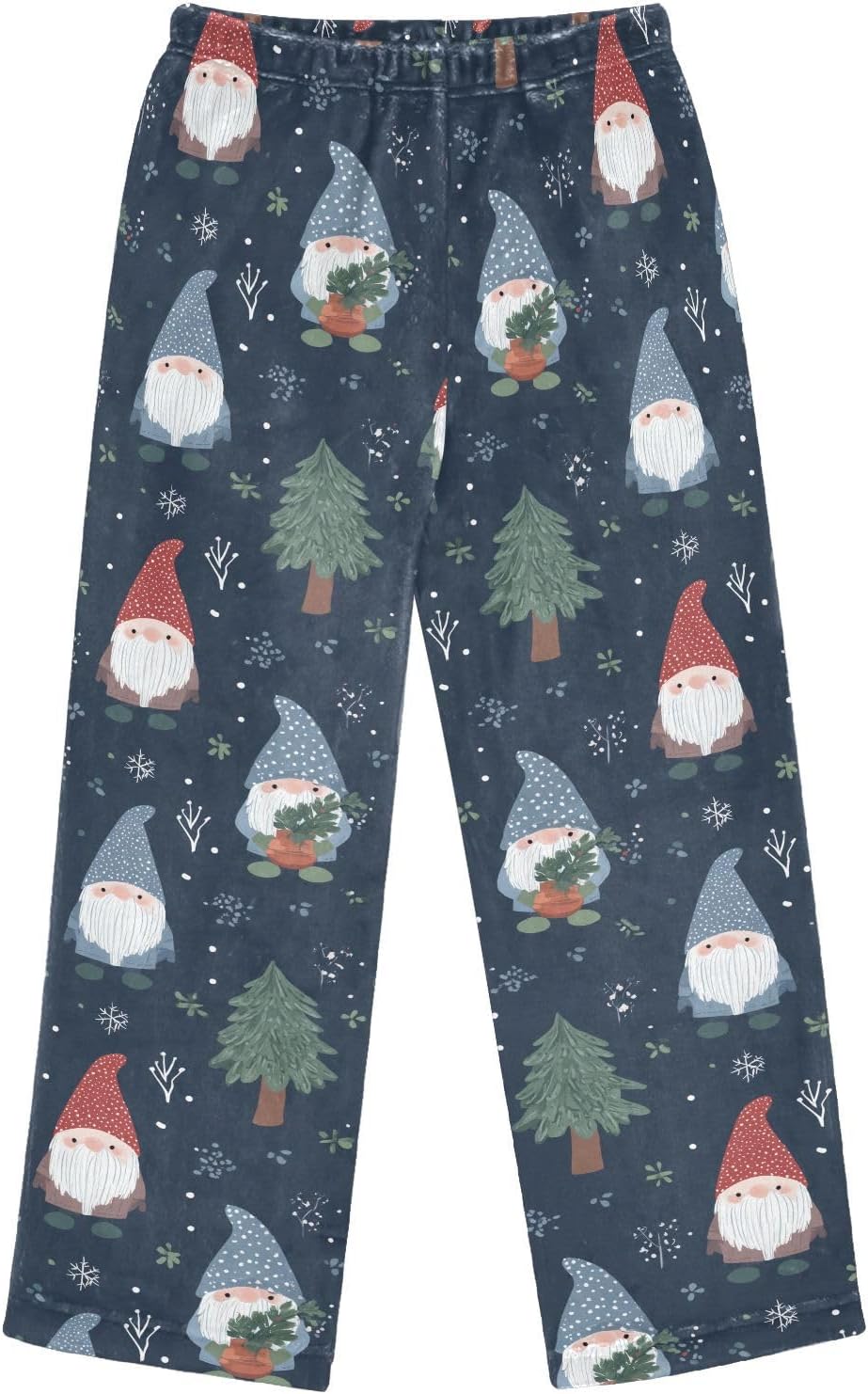 visesunny Cartoon Gnomes Christmas Tree Boys Pants for Kids Fleece Bottoms Long Jogger Pants Trousers with Pockets Size 6-14Y