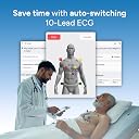 Sunfox Spandan Pro | Portable ECG Machine | Medical Grade 12 Lead ECG Monitor | Pocket ECG for Doctors | Spandan ECG Device for Clinic & Hospital | Multichannel Goldberger ECG System gallery image