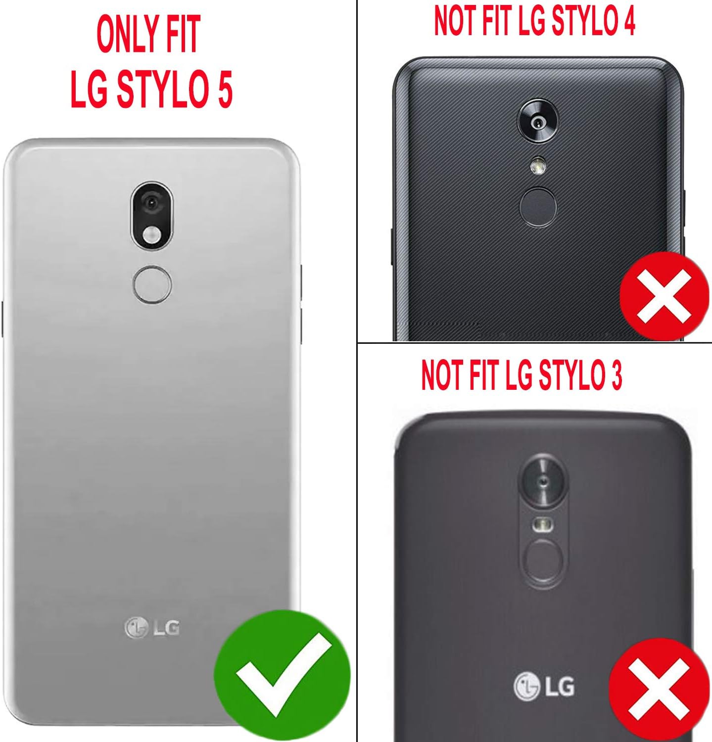 STARSHOP Compatible For -LG Stylo 5 Case, [Not Fit Stylo 4 / Stylo 6] with [Tempered Glass Screen Protector Included], Shock Absorption Impact Advanced Protective Phone Cover - Rose Gold