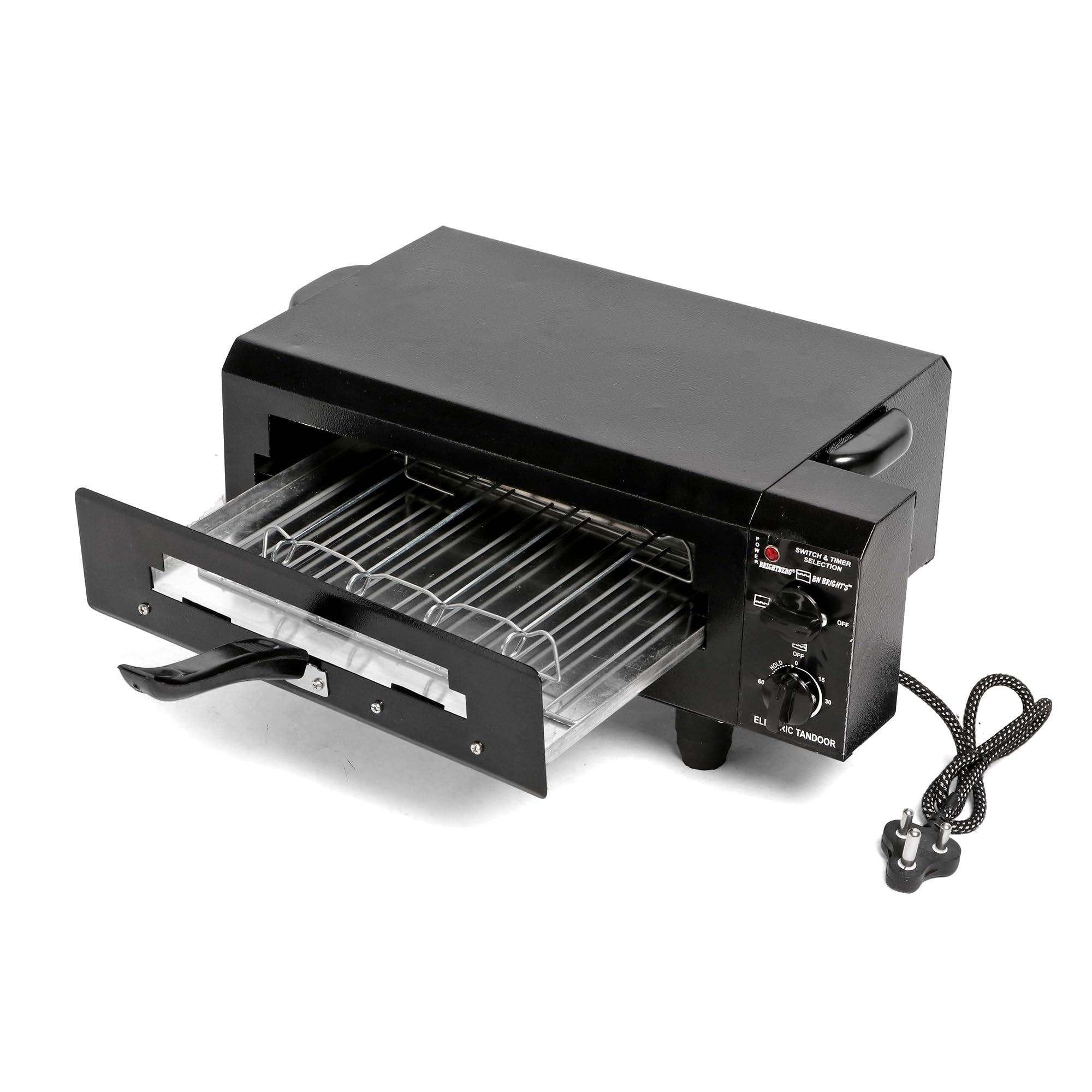 Electric Tandoor Timer Regulater With Legs Glove Recipe Book Pizza Cutter Sheak Jali Non Magic Paper Tray Handle For Roti Naan Prantha Pizza Dal Bati Litti All Tandoori Dish BET-79