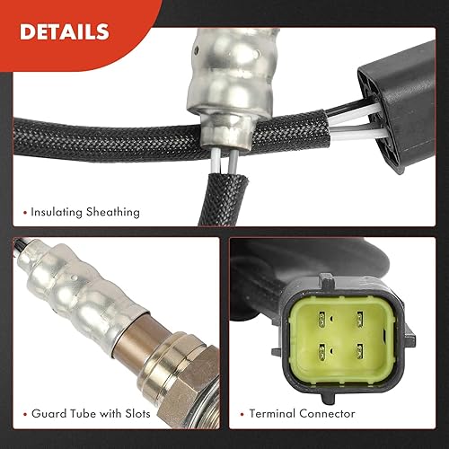 Miniatura 6 de A-Premium Sensor de oxígeno O2 compatible con Mazda Miata 1999-2000 L4 1.8L, Miata 1996-1997 L4 1.8L, aguas abajo, repuesto # ES20066