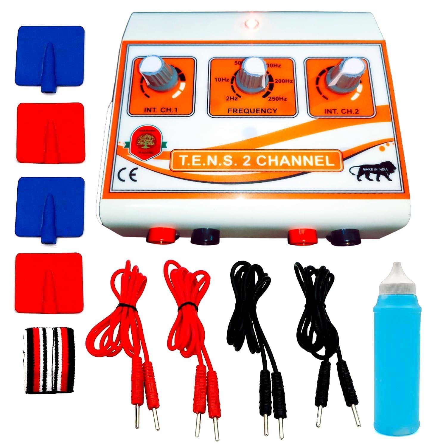 Physiotherapy TENS Machine, Portable Digital Nerve Stimulator with LCD Display, 2 Channel Muscle Therapy Device-image-48