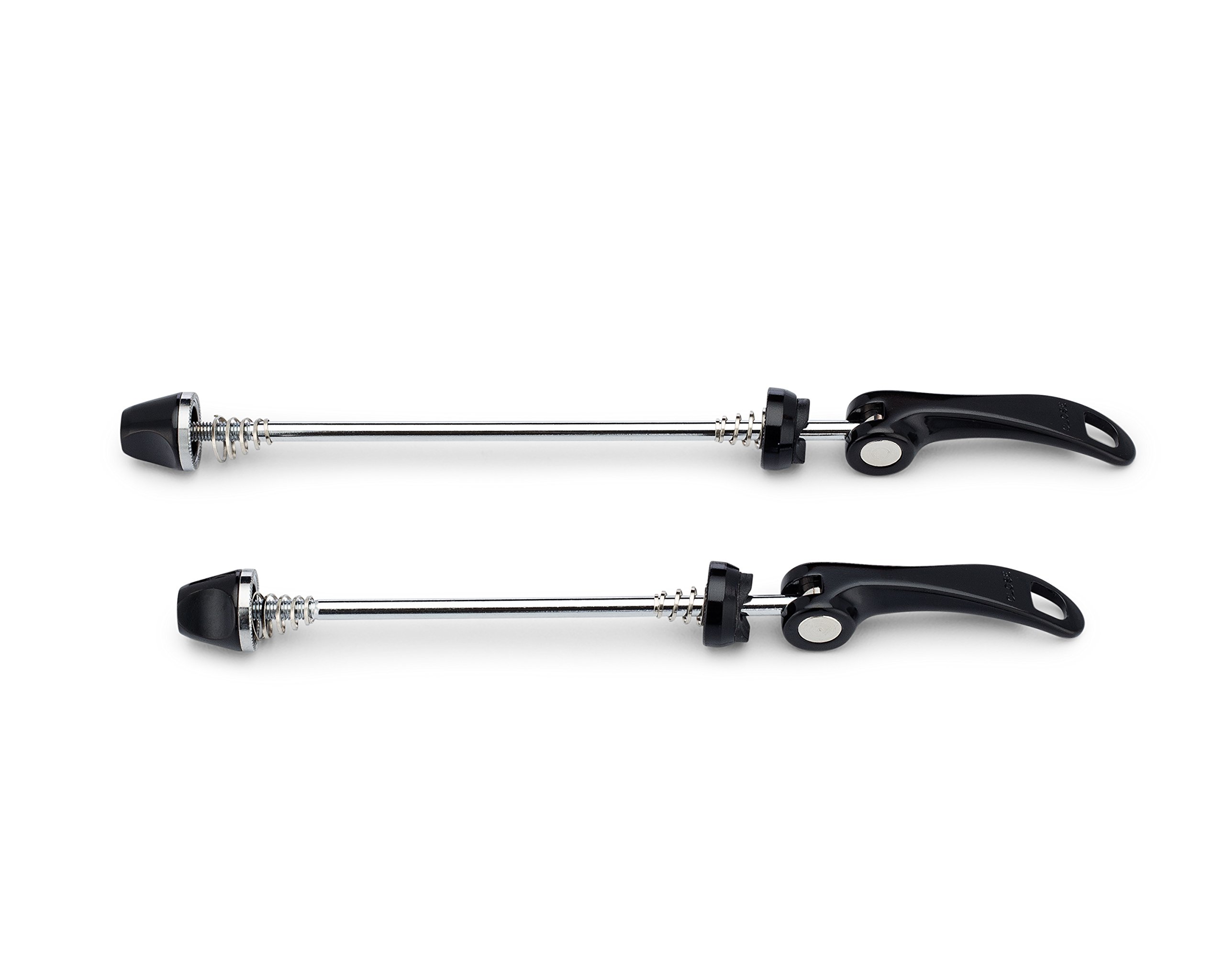 Schnellspanner Fahrrad Spieß Set - vorne und hinten Rennrad QR Achse Spieß Set - mehrere Farboptionen, schwarz