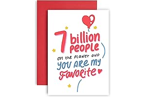 Huxters Anniversary Card – You Are My Favorite Birthday Card – Love Valentines Day Card