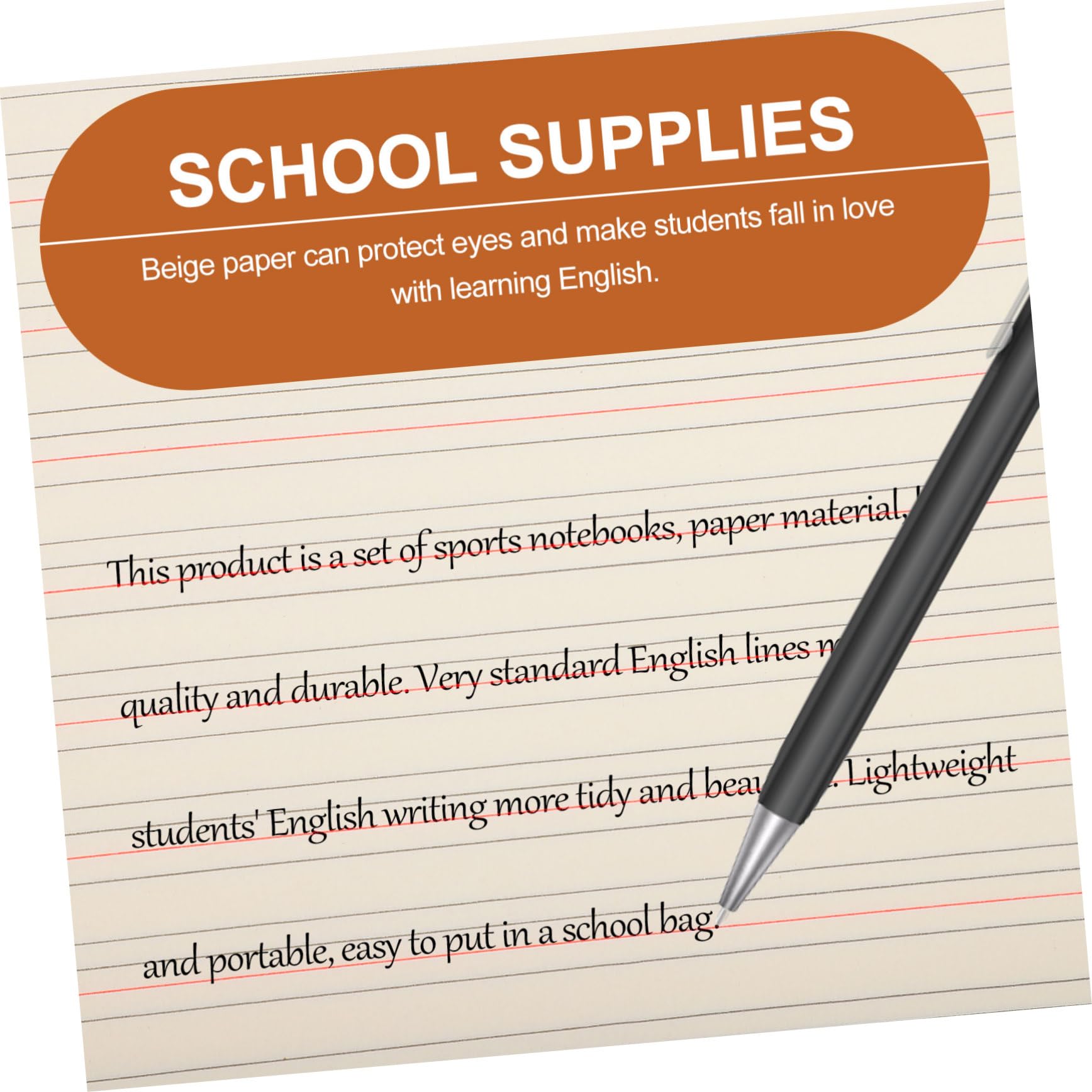 Tofficu 10 Stück Notenhefte aus Papier Leicht und Tragbar für Schüler und Kinder zum Schreiben im Schulalltag