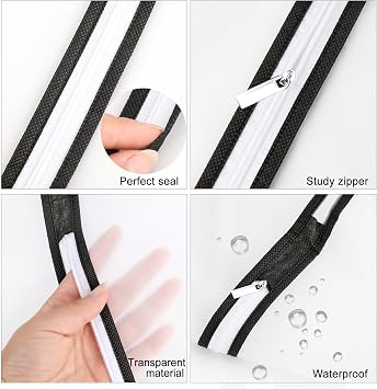 12Pack Breathable Clothes Covers with Zip, Waterproof Dustproof Garment Covers Moth Proof Dress Bags Mens Suit Storage Bag for Wardrobe Storage&Travel