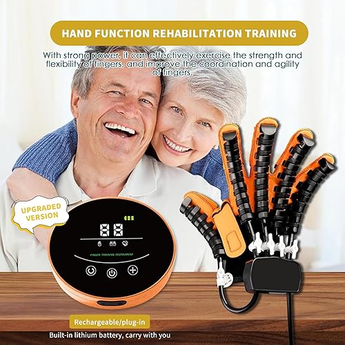 Miniatura 2 de GAOXIAO Rehabilitation Robot Gloves for Stroke Patients, Hand Exerciser Aids Robotic Glove, Hemiplegia Stroke Arthritis Cerebral Palsy Hand Finger
