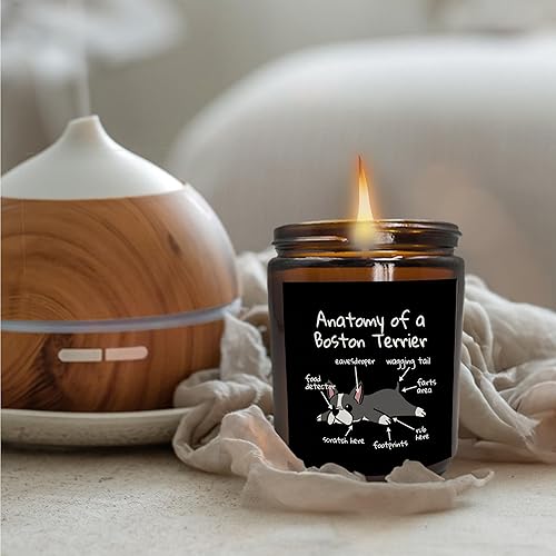 Miniatura 3 de Mancheng-zi Vela de perro Boston Terrier, regalos divertidos para mamá de Boston Terrier, regalos divertidos de Boston Terrier, regalos para