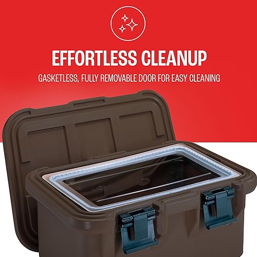 Miniatura 28 de Cambro Transportador aislado de bandeja de alimentos – Caja caliente de 6 pulgadas de profundidad y calentador de alimentos para catering